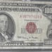 1966 Circulated/Worn 100.00 US “Red Seal” Note ~ Cool James Bond 007 Serial#