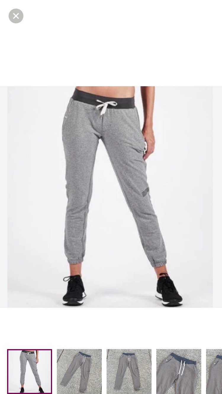 Vuori Laguna French Terry Performance Jogger Umber Heather Small