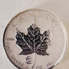Canada 2012 Maple 1 Oz Silver Coin 0.9999 , Dragon Privy