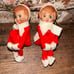 Vintage Knee Hugger Red Pixie Elves Pair