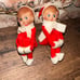 Vintage Knee Hugger Red Pixie Elves Pair