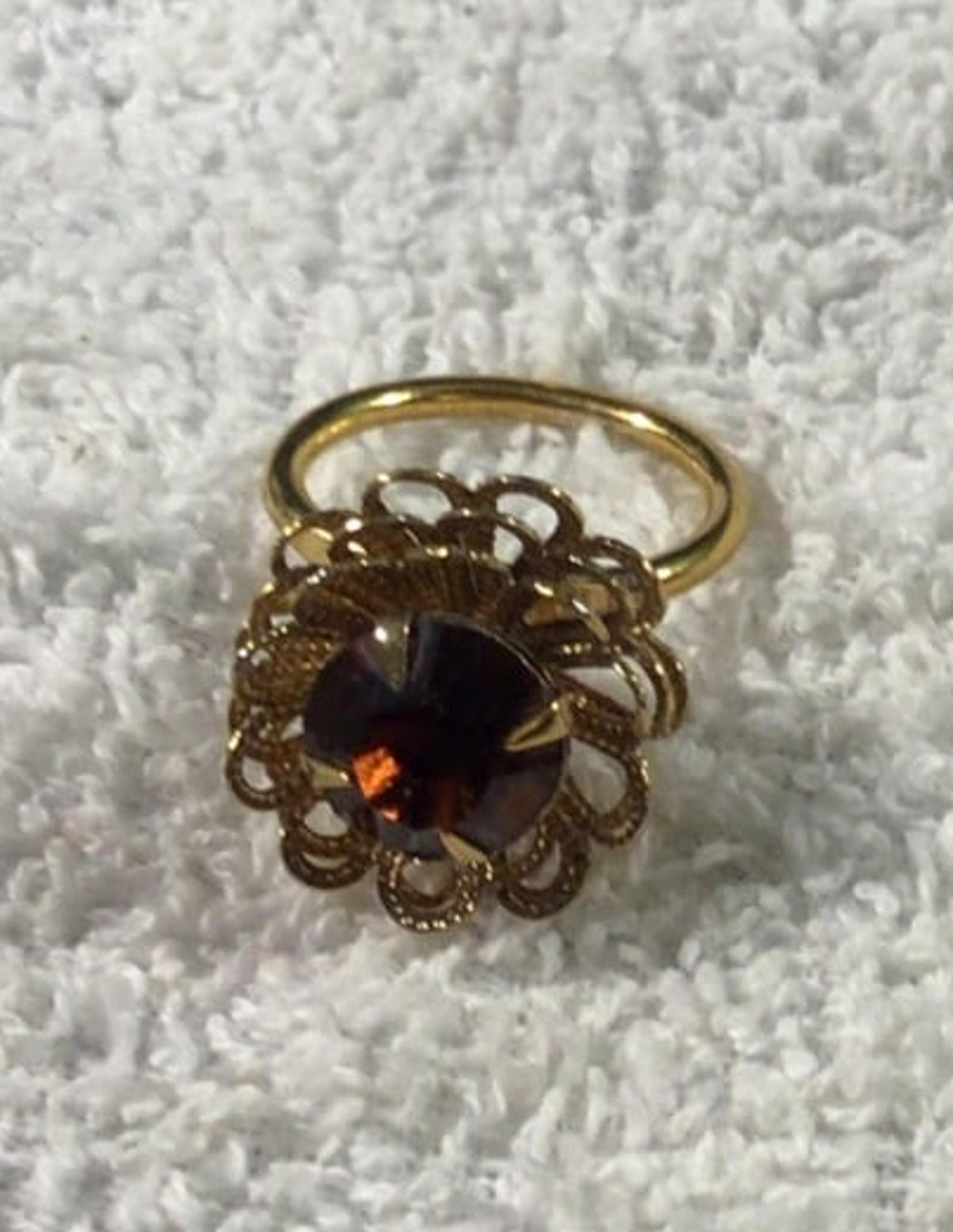 Vintage Sarah Coventry adjustable flower ring Sa11