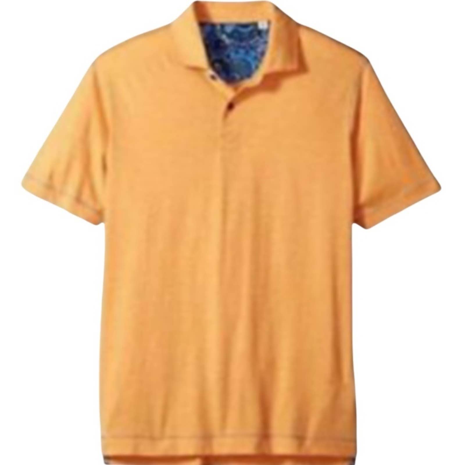 Robert Graham Men's Super Soft Watsonville Polo in Heath Tangerine