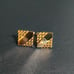 【Excellent Condition】Dior Cufflinks and Tie Pin Set Gold Mesh Logo②