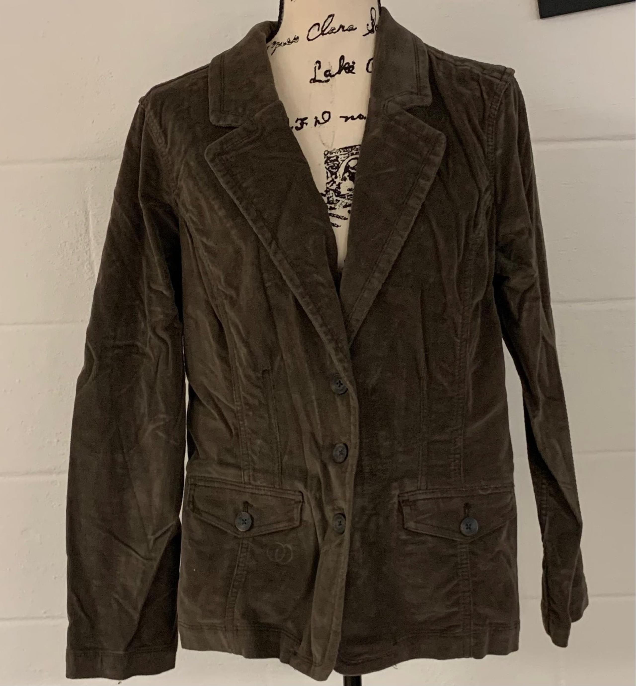 Sonoma Women’s Corduroy Jacket Blazer Pockets ~ L