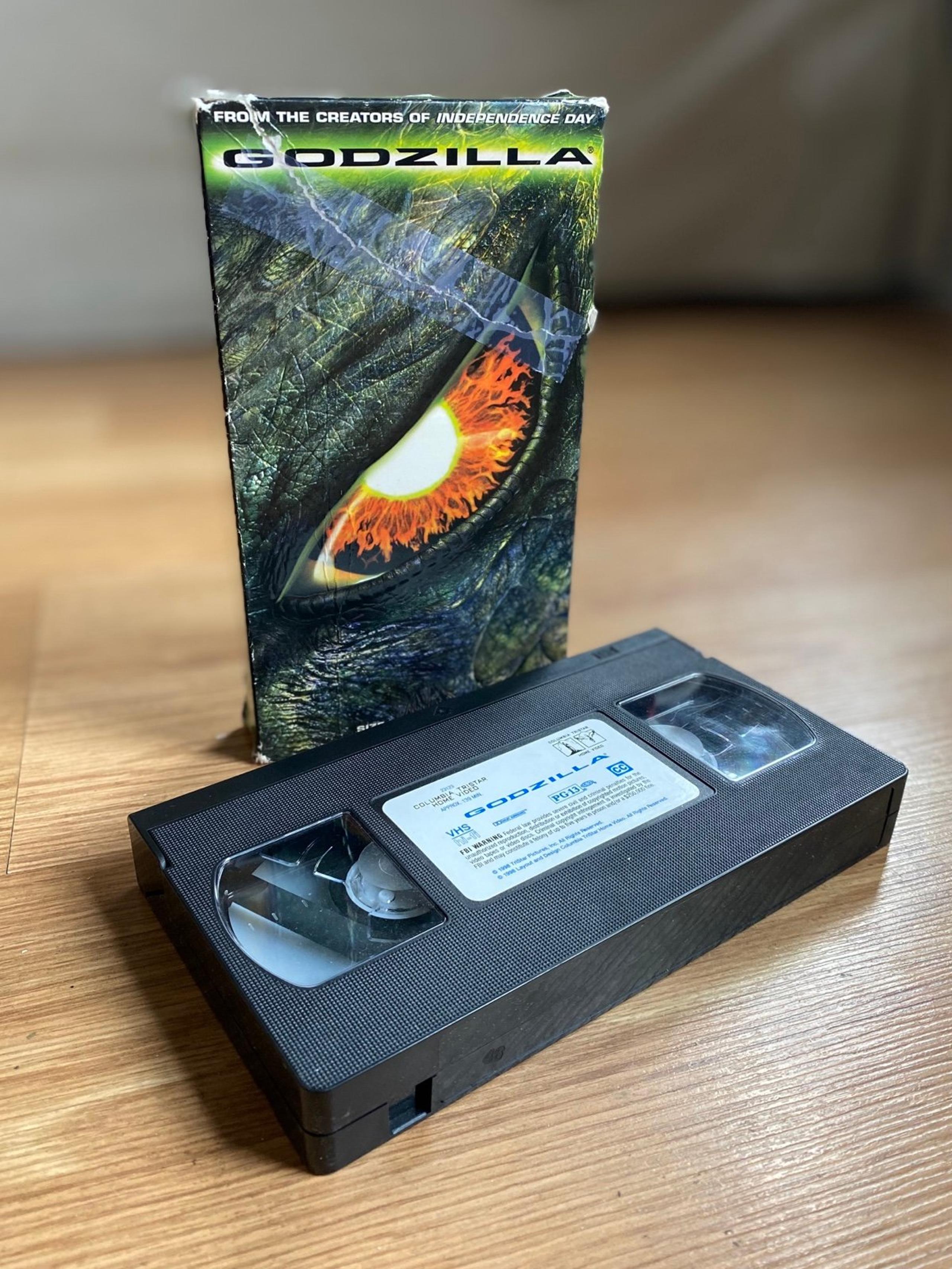 Godzilla (VHS, 1998) damage box