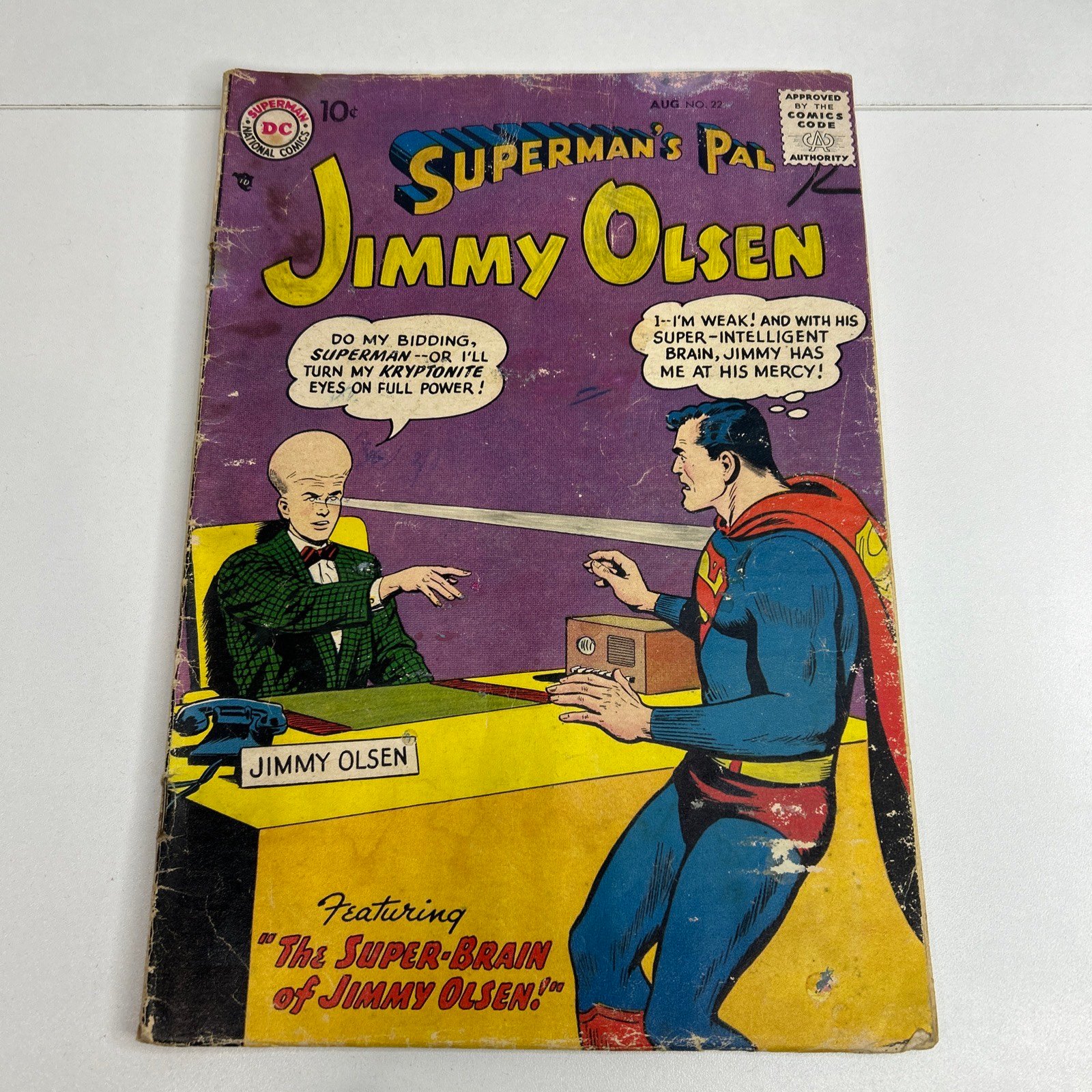 Superman's Pal Jimmy Olsen 22 EARLY Silver Age DC 1957 Otto Binder Curt Swan