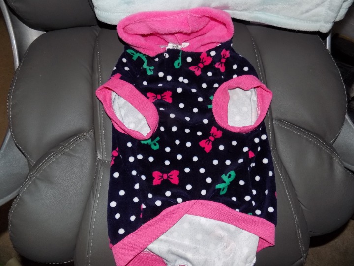 GRREAT CHOICE FLEECE W/BOWS & POLKA DOTS