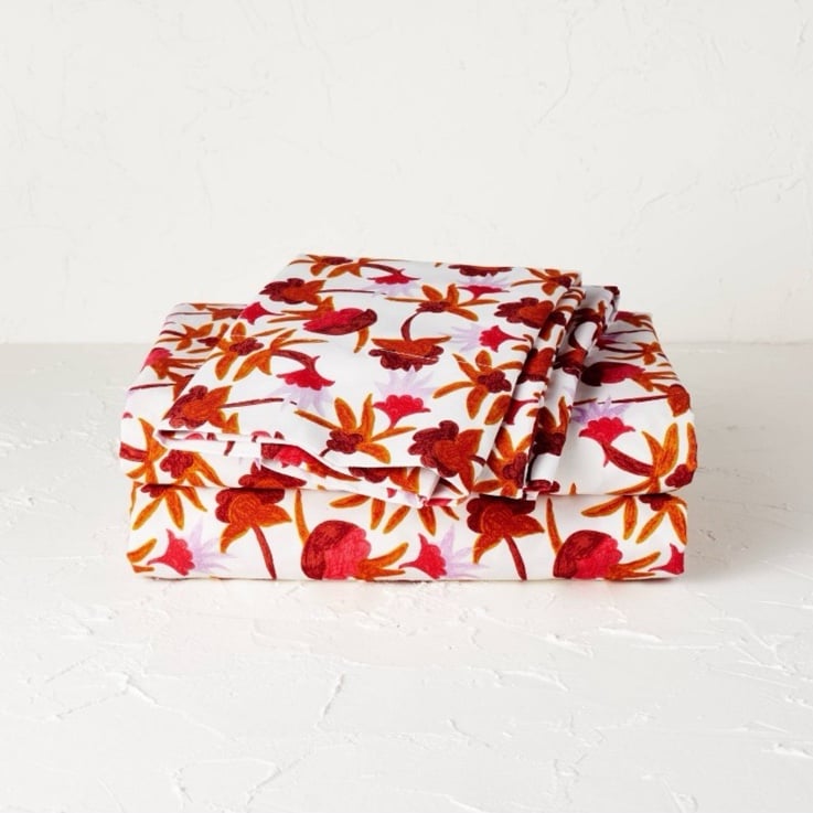 King Printed Cotton Percale Sheet Set Natalia Floral - Opalhouse™ designed with