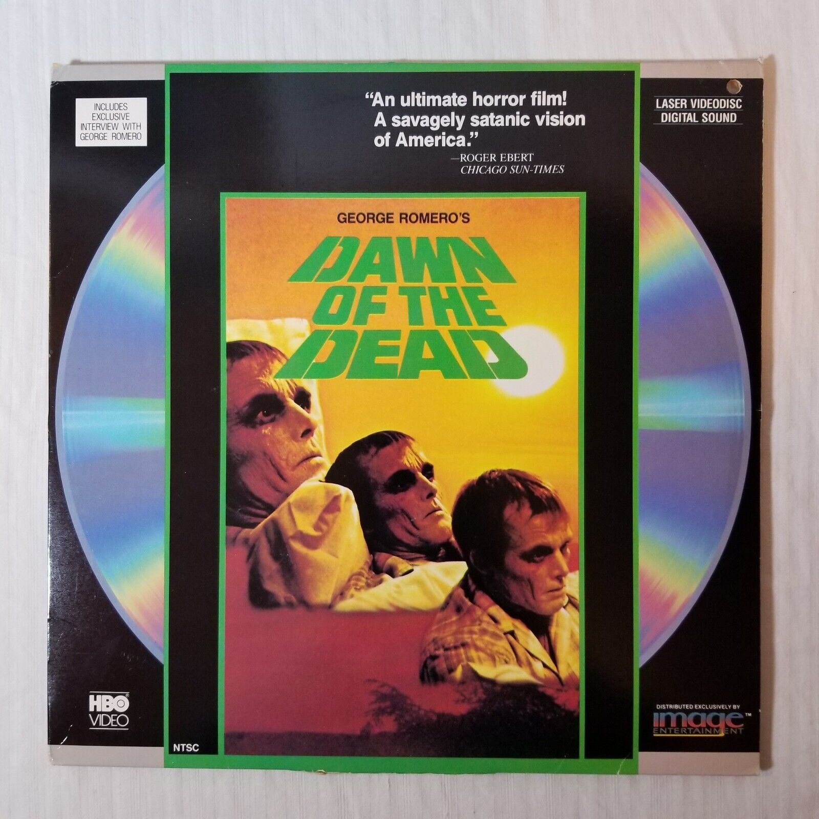 George A Romero Dawn Of The Dead 2 Laserdisc 1978 1989 Image LD Horror Halloween