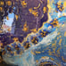 Abstract texture resin painting