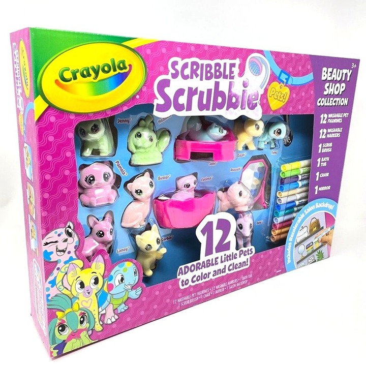 Crayola Scribble Scrubbie Pets Beauty Shop Drawing and Coloring Kit
