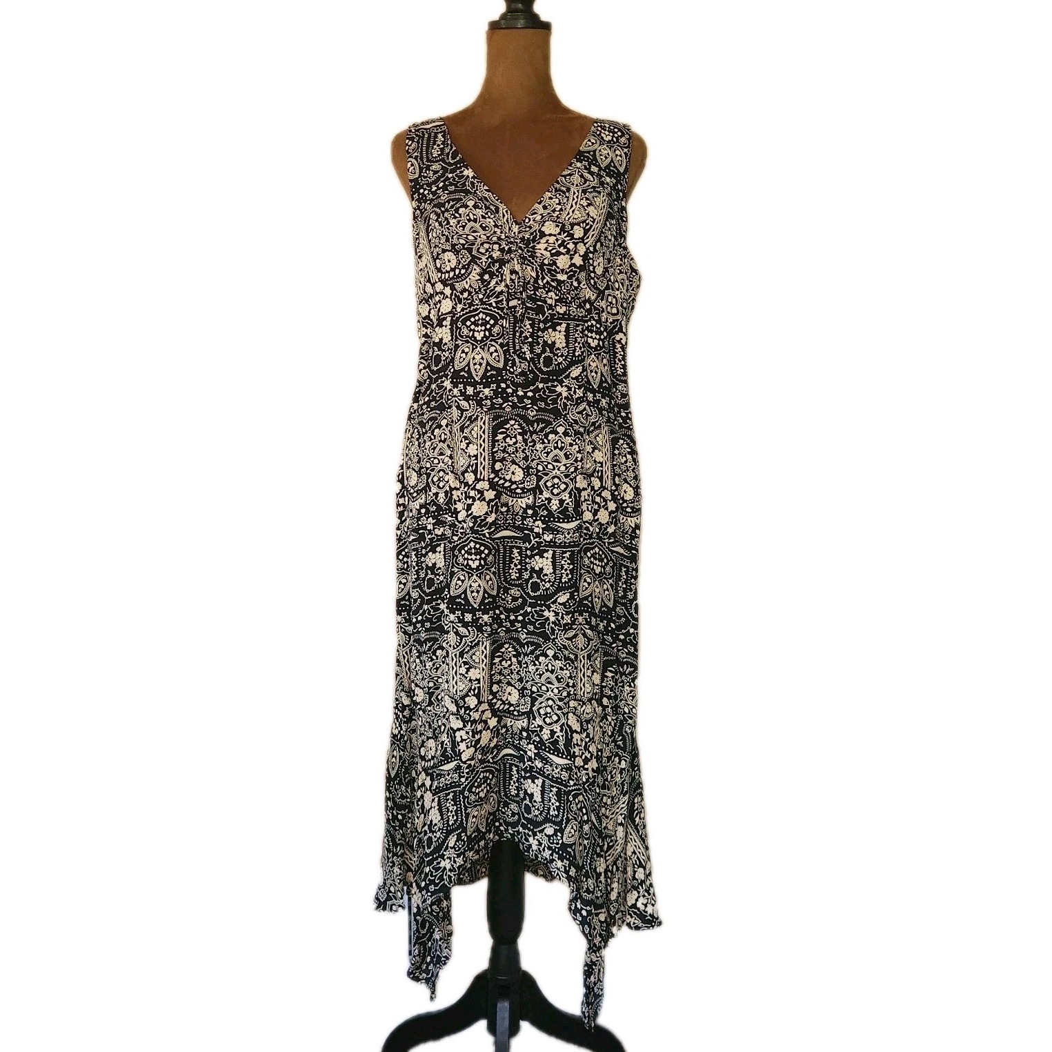 VTG Y2k 90s Dress Size 10 Boho Fairy Asymmetrical Midi Whimsigoth Scarlett