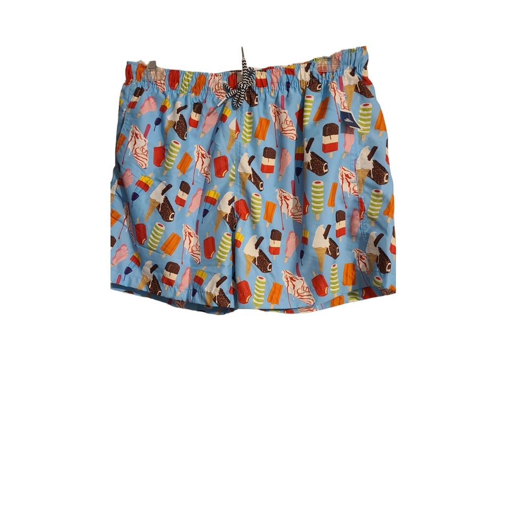 Boardies Swim Trunks Shorts Size XLarge Blue with Ice Cream all over NWT