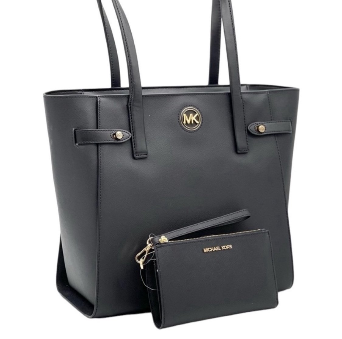 Michael Kors Carmen Large Tote + Wallet Black
