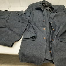 FALCONE DENIM 3 PIECE SUIT JACKET 40L & PANTS 33L