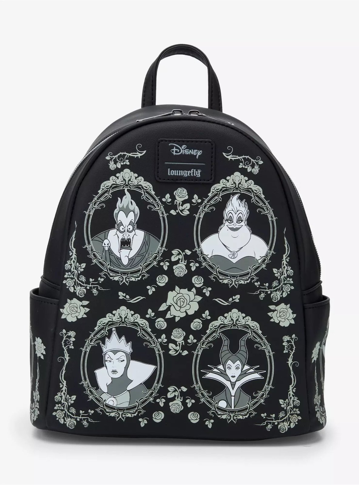 Loungefly Disney Villains Glow-in-the-Dark Mini Backpack NWT