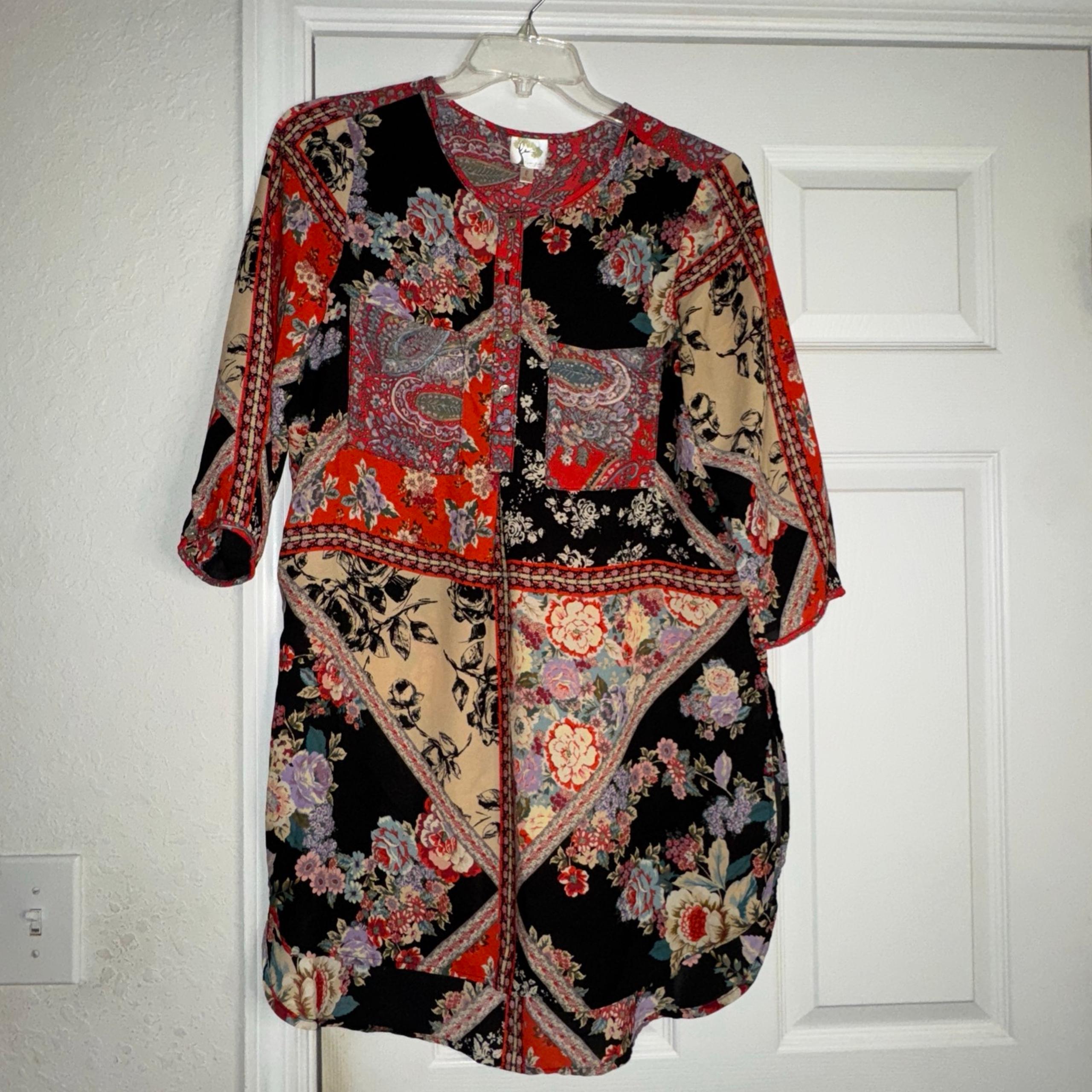Anthropologie dress size large fig and flower