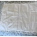 Vtg Battenburg Lace Eyelet Pillow Sham White Standard Granny Cottage 21x26 Pair