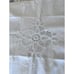 Vtg Battenburg Lace Eyelet Pillow Sham White Standard Granny Cottage 21x26 Pair