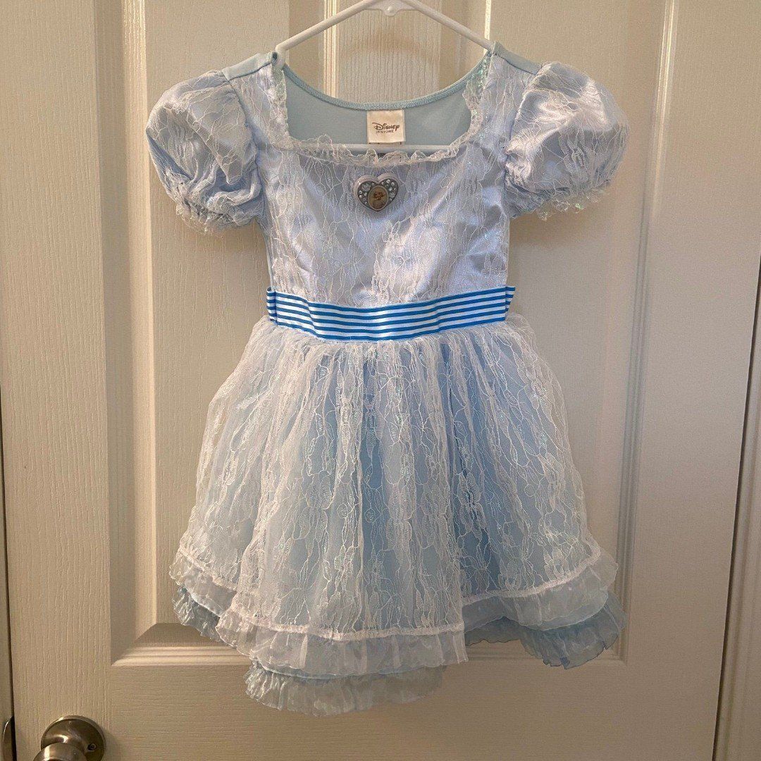 Disney Store Oz The Great and Powerful China Girl Costume Dress Blue Lace Size 4