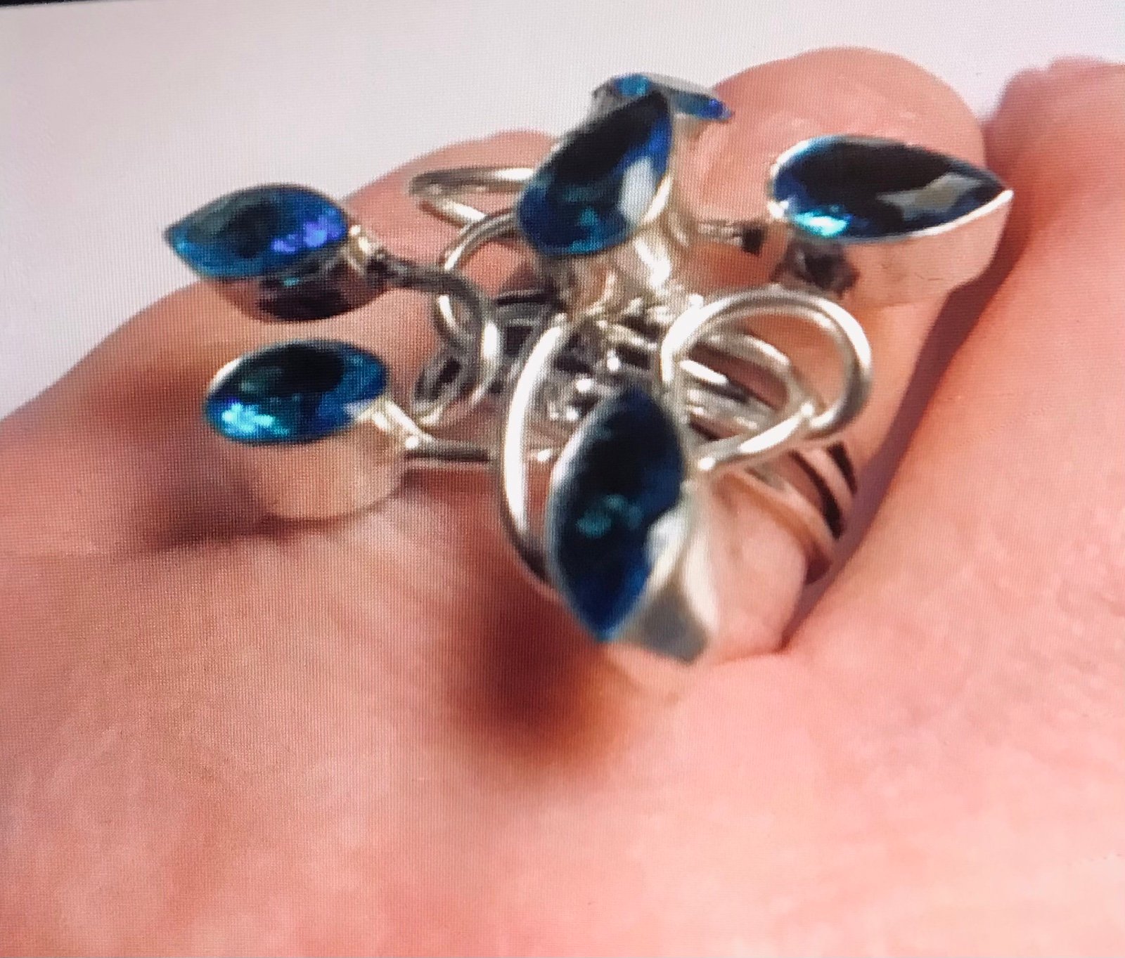Blue Topaz 925 Sterling Silver Ring