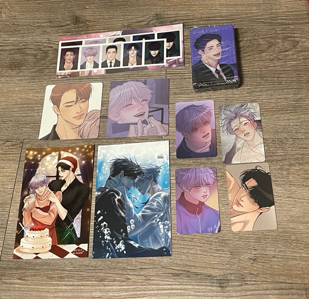 Pearl Boy 1 Id photo, 1 sticker box, 2 coasters, 4 photocards, 2 print photos