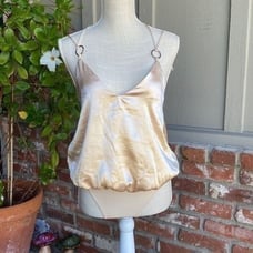NWT Intimately Free People Sleeveless Satin Thong Bodysuit Size: XS