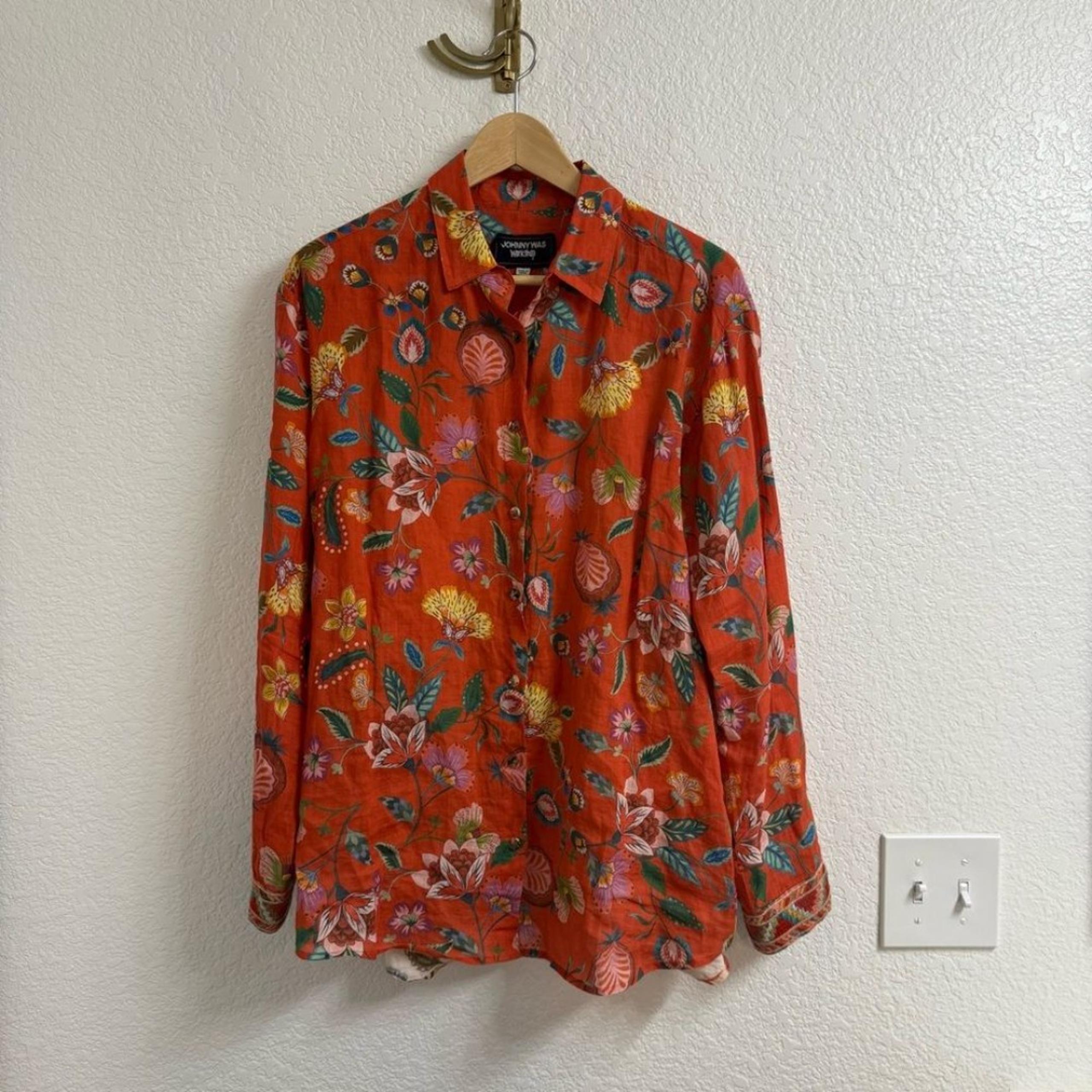 Johnny Was Oversized Women’s Button Up Size Medium