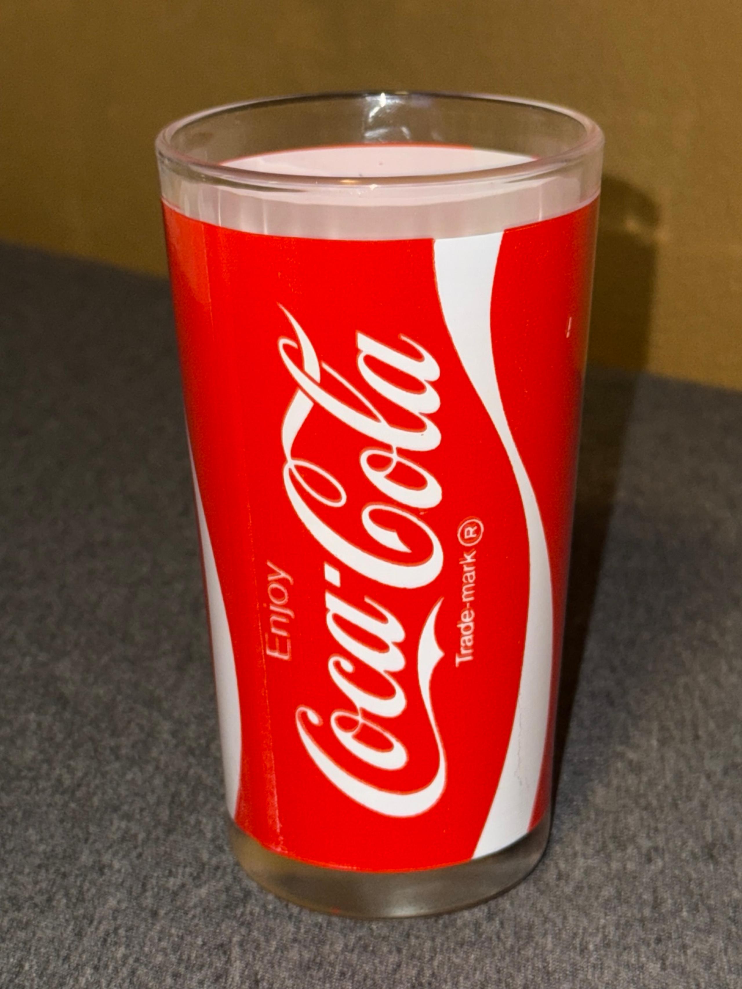 Coca Cola Soda Pop Glass Vintage Classic Collectible Drinking Cup Fragile CC US.