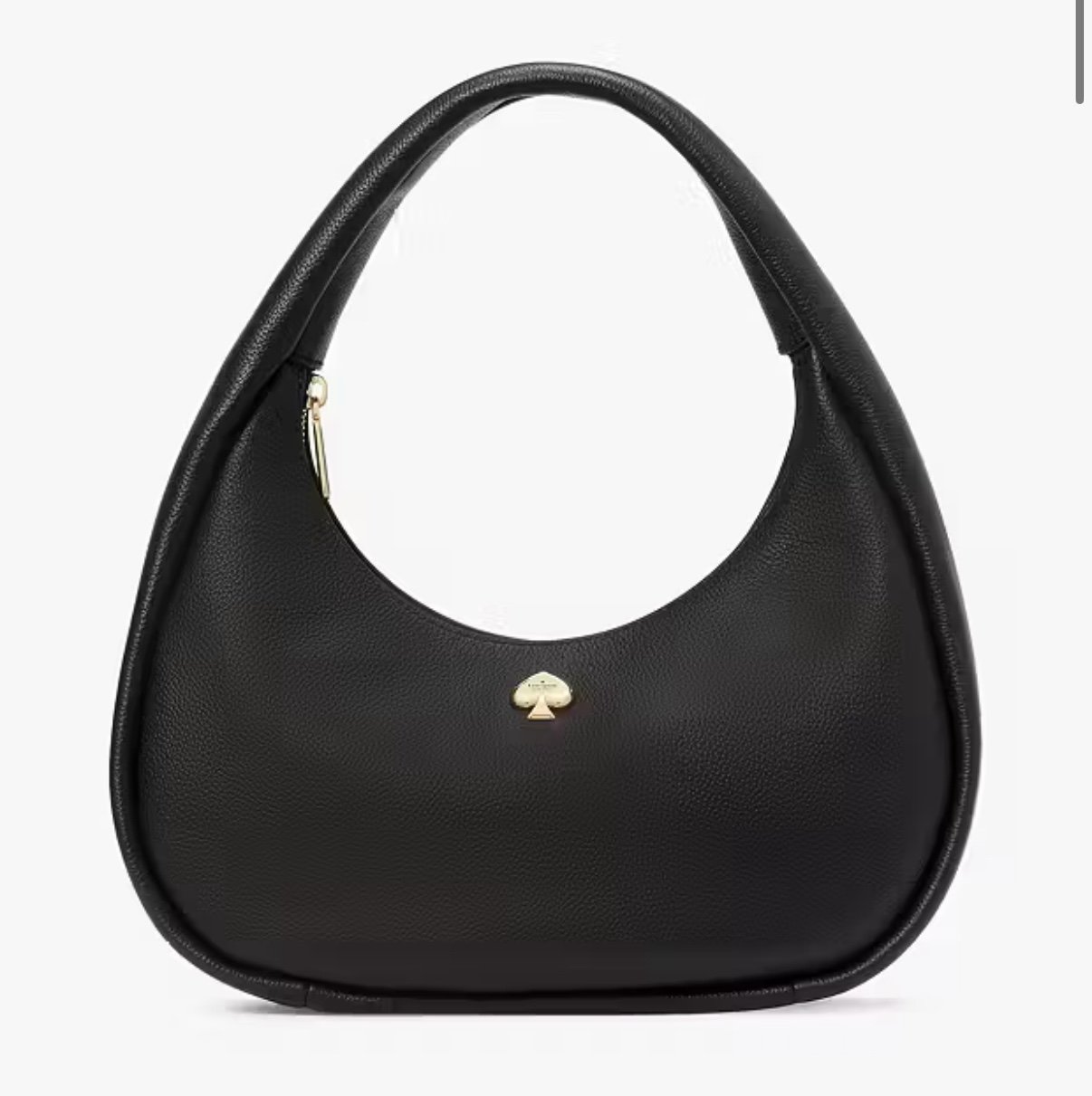 Kate Spade Kayla Leather Crescent Shoulder Bag Black NWT