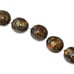 Vintage Lucite Beaded Necklace Dark Multicolor Art Beads 18.5” Long