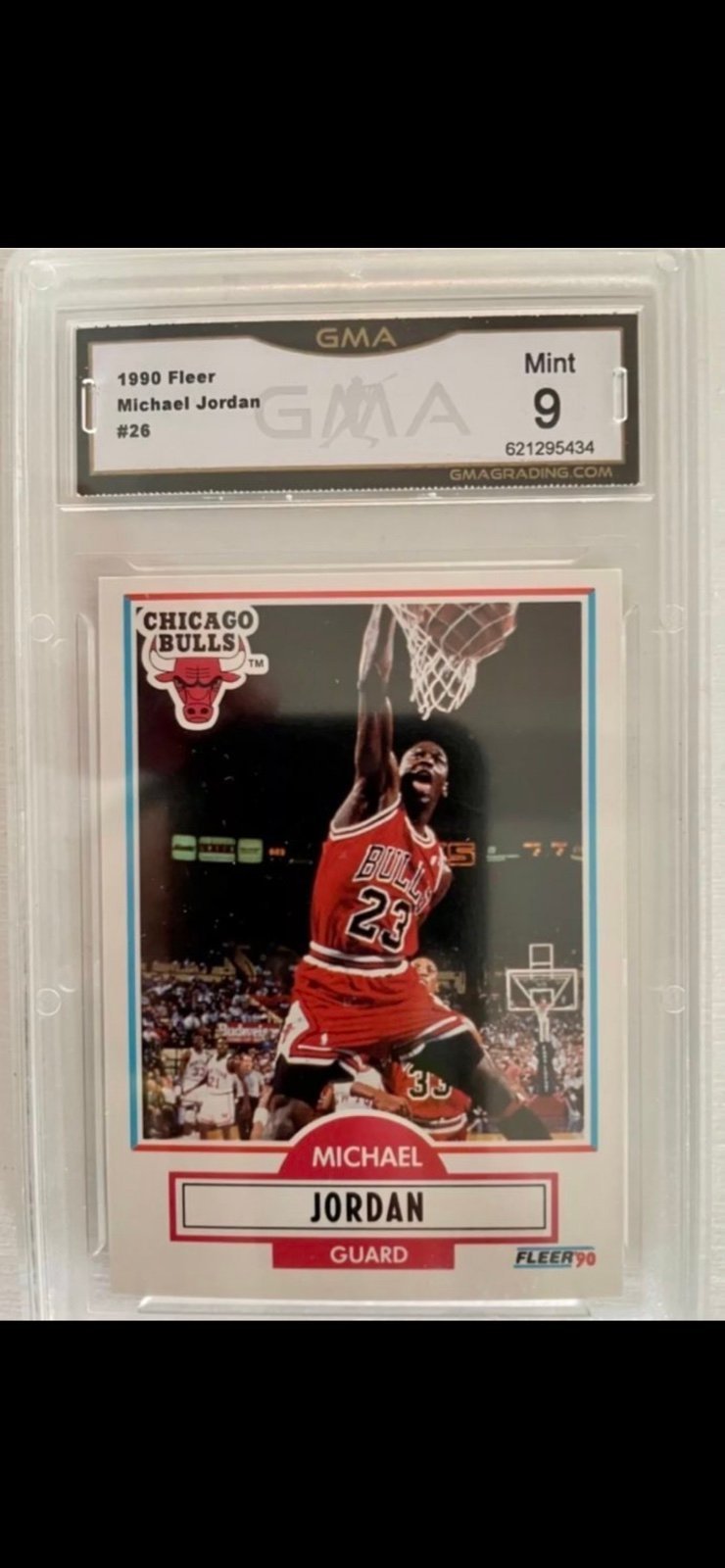Michael Jordan Iconic Dunk 1990 Fleer Card