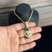 CZ Micro Pave Hoodie Pendant with Rope Chain