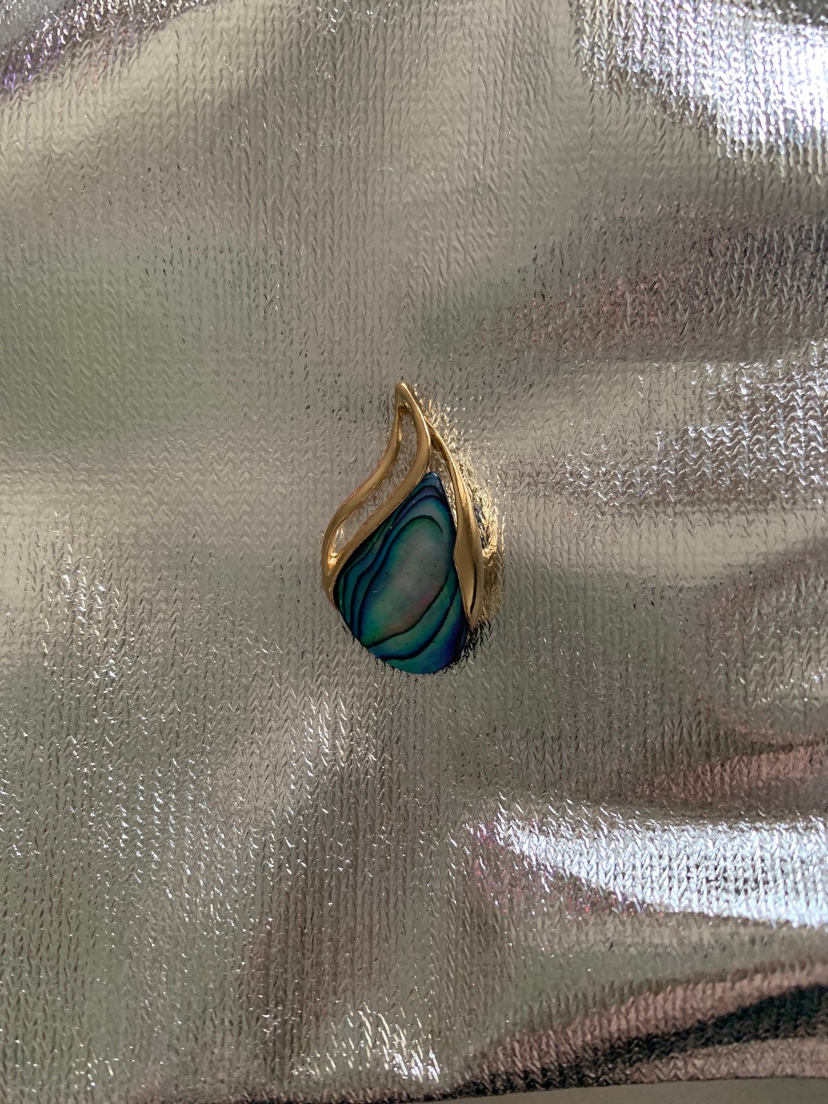 Women’s Jewelry Gold Abalone Pendant