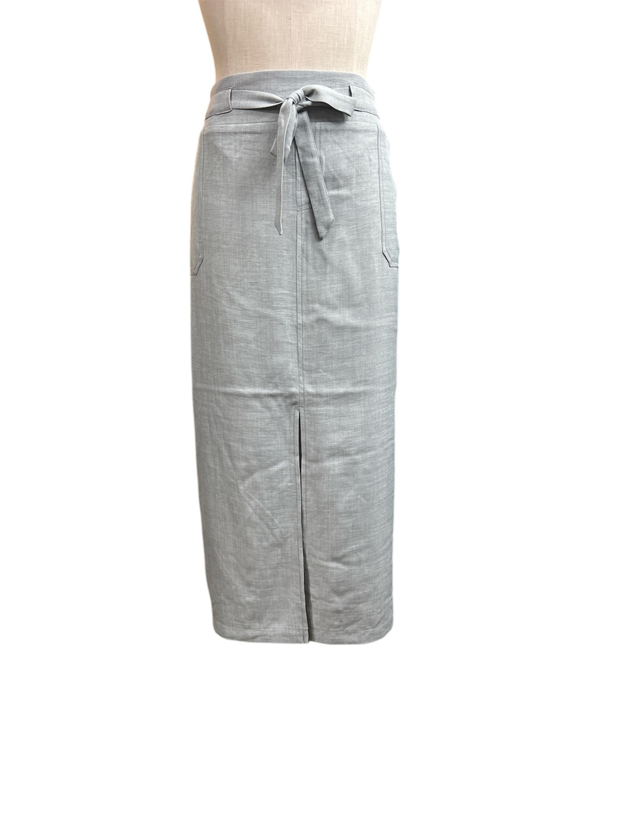SOHO APPAREL LTD. Elegant Gray Pencil Skirt  (NWT)