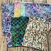 11 ct Handmade cloth napkins, various si