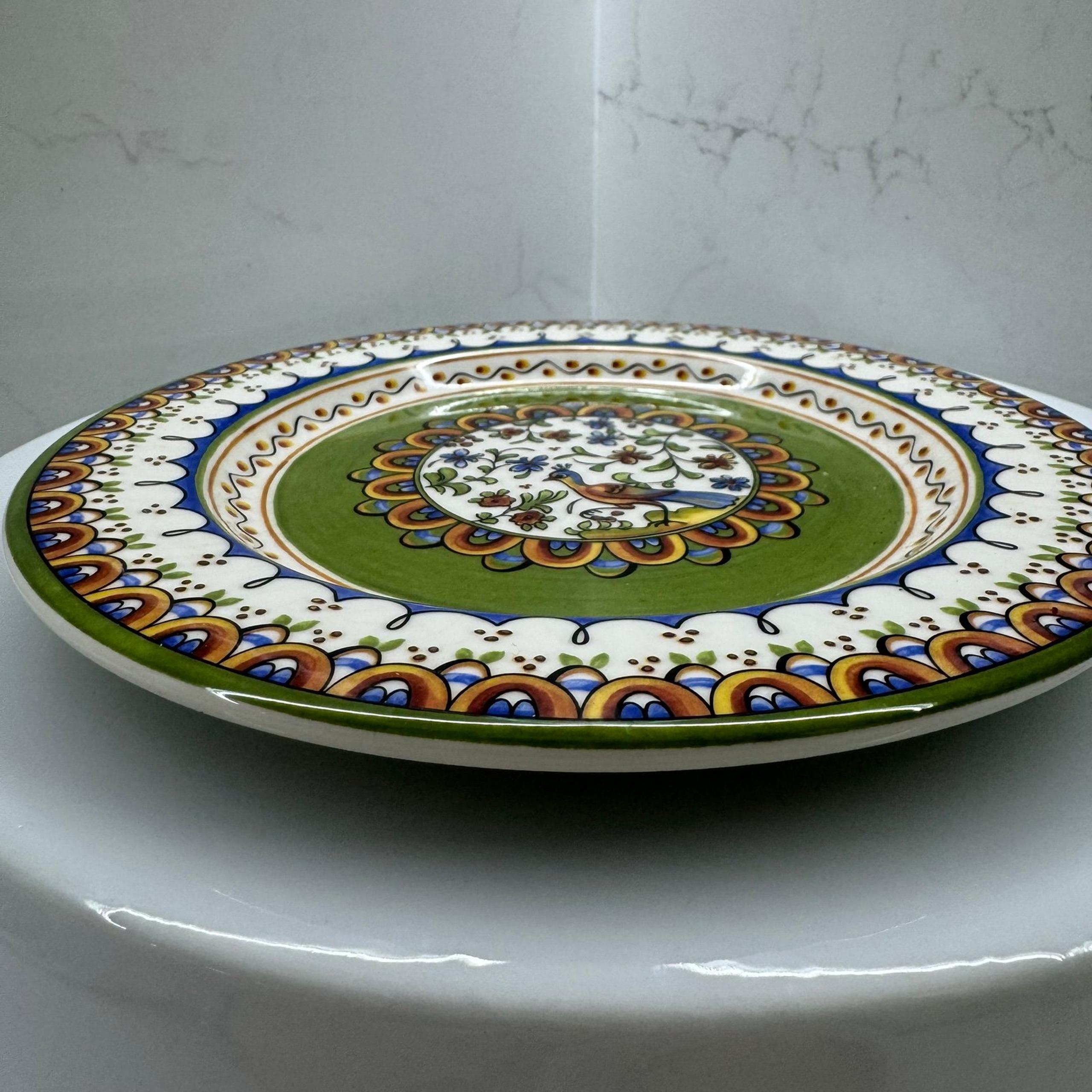 World Market one 8.25” Plate- Portugal - peacock
Replacement plate