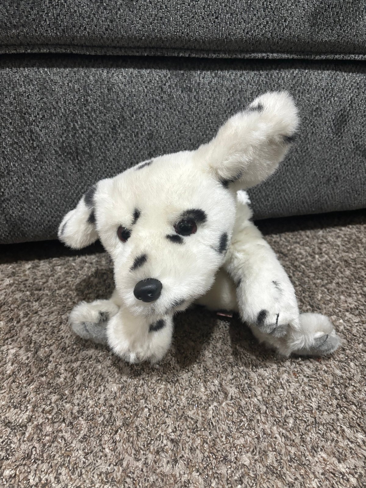 1991 Ty Plush Sparky The Dalmatian Puppy Dog Large Black White Very Rare