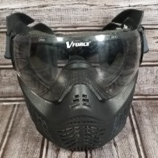 VFORCE Adult Paintball Mask Goggles Black With Adjustable Strap