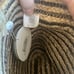 America and Beyond Raven Stripe Eco-friendly Jute Crossbody Tote