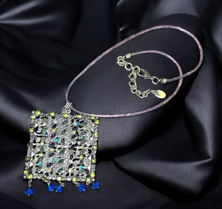 Sorelli Crystal Rhinestone Gold Tone Dangle Bead Necklace