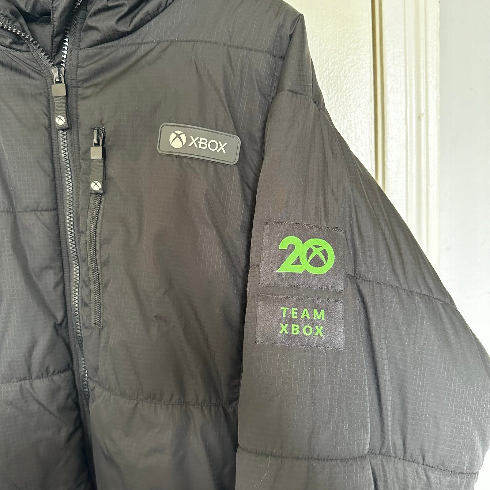Xbox black puffer coat jacket size Medium