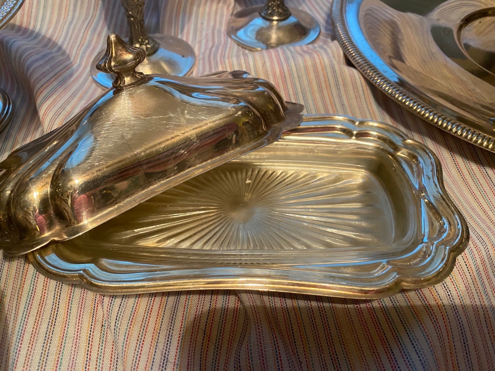 Sterling Silver plated dishes bundle