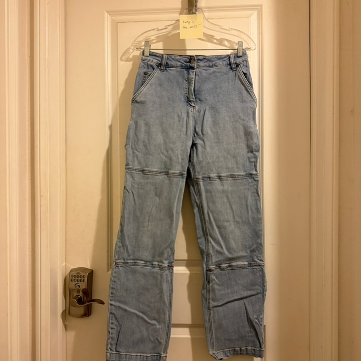 Wildfang The Essential Work Denim Carpenter Jeans Light Wash