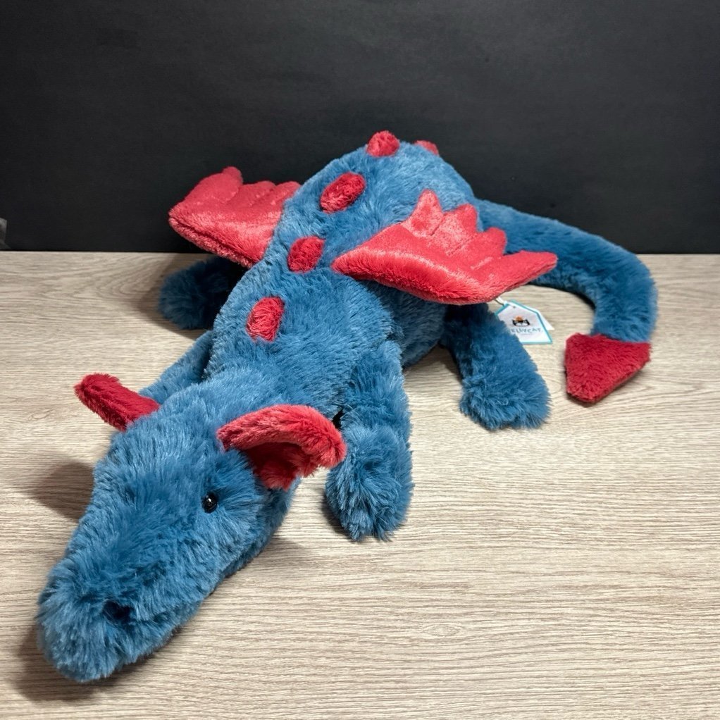 AUTHENTIC❗️Jellycat large Dexter dragon- NWT- SHIPS SAME DAY!