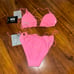 It’s now cool pink bikini set