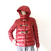 HERNO Polyamide Red Hooded Lightweight Down Jacket Women’s Size 40