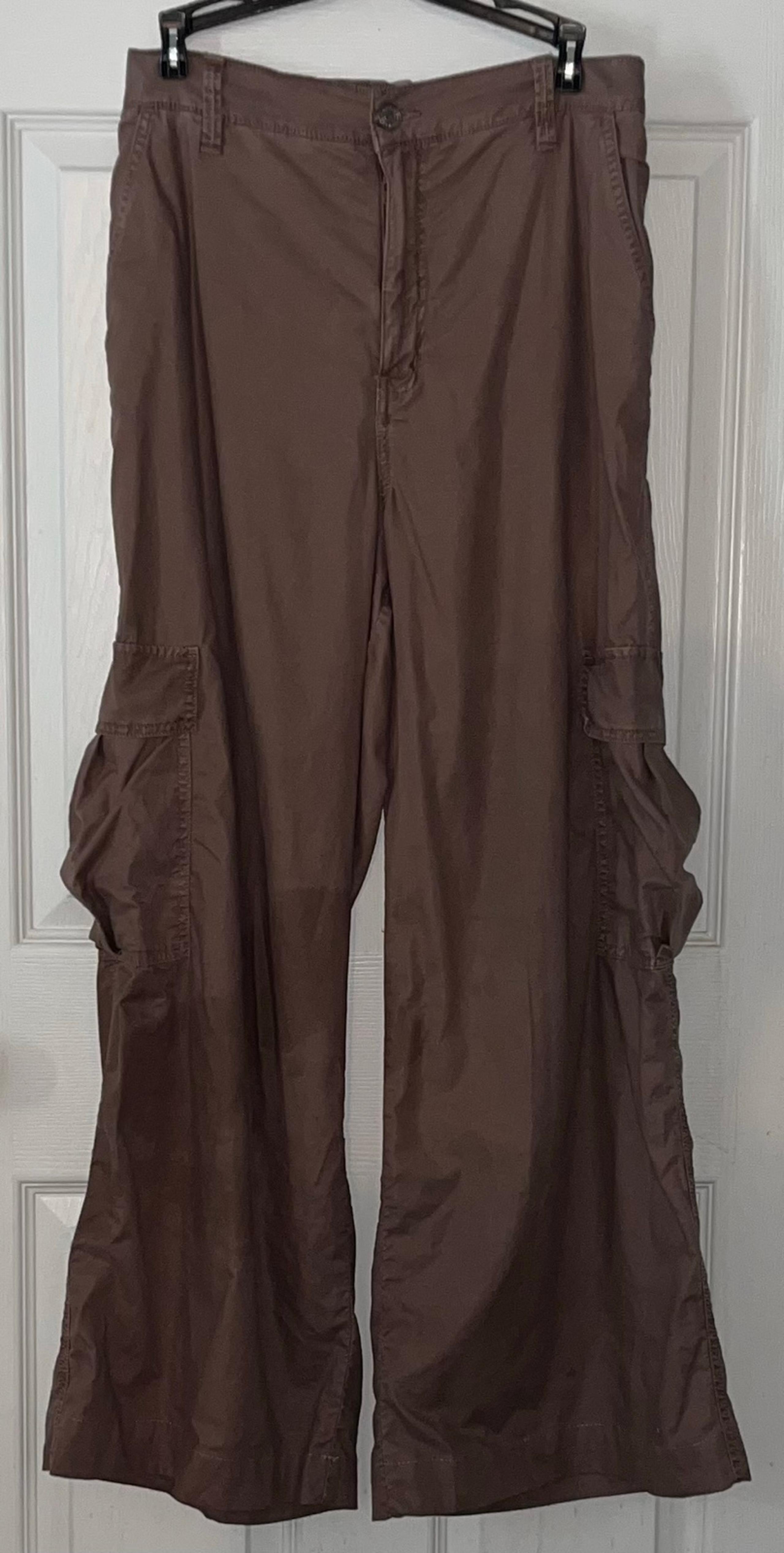 Garage Brown Baggy Wide Legs Cargo Pants Women’s size Large