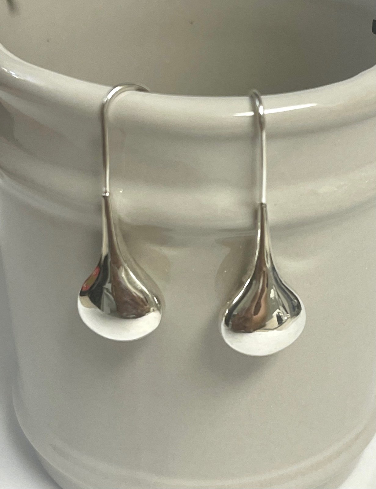 Vintage Sterling Silver Drop Earrings